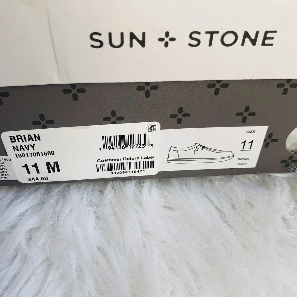 Sun & Stone Kids Loafers Size 11 Blue Brian Slip‎ On Low Top Casual Shoes NWB